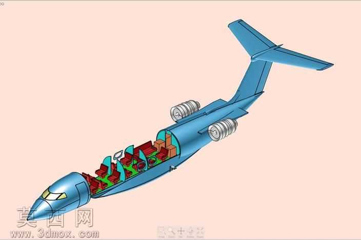 湾流G650执行飞机固体组件模型