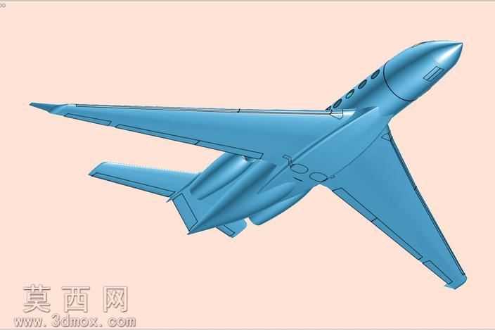 湾流G650执行飞机固体组件模型
