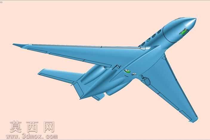 湾流G650执行飞机固体组件模型
