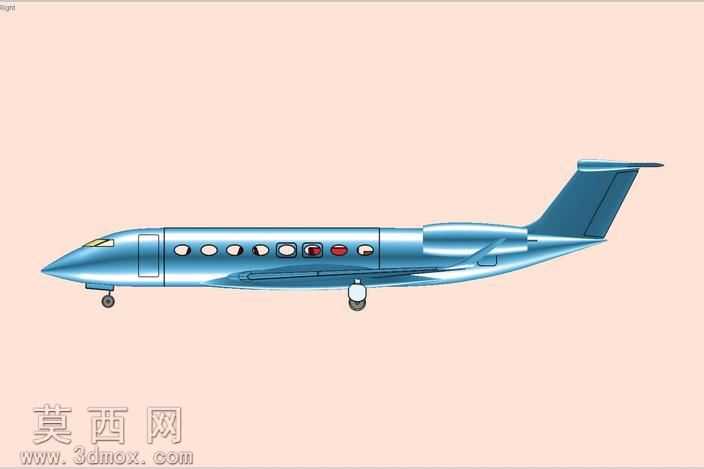 湾流G650执行飞机固体组件模型