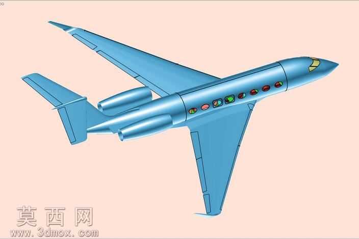 湾流G650执行飞机固体组件模型