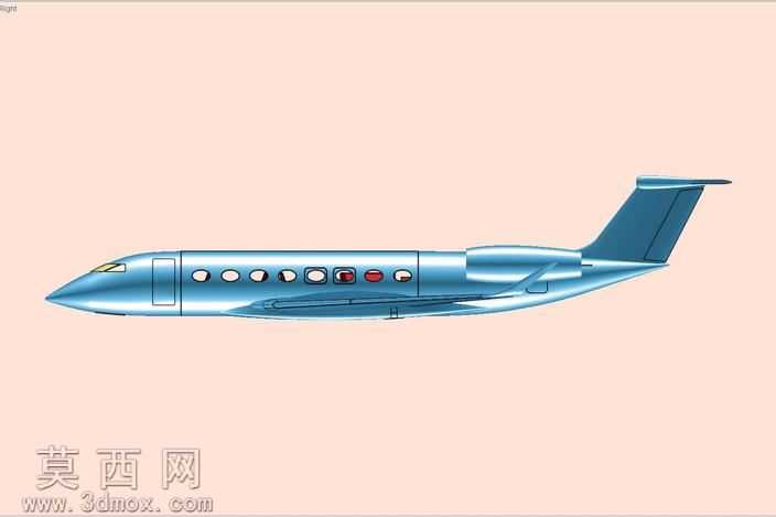 湾流G650执行飞机固体组件模型