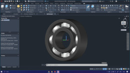 使用AutoCAD Mechanical的滚珠轴承