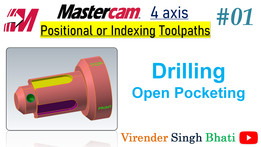 Mastercam 4轴-位置加工| |多轴刀具路径| | Mastercam中的4轴编程