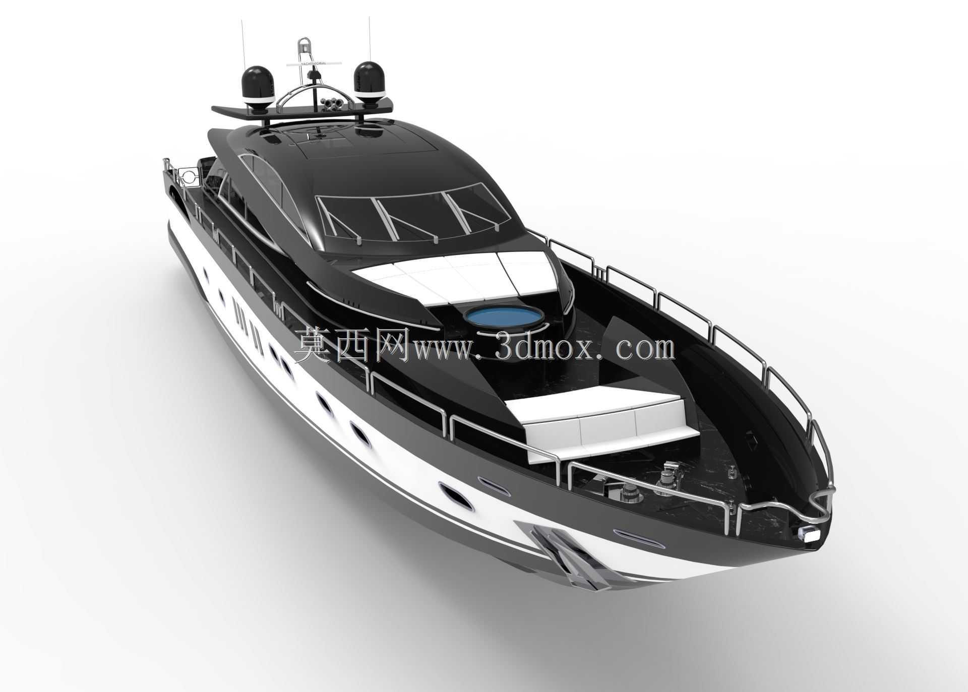 豪华Sunseeker Predator游艇模型
