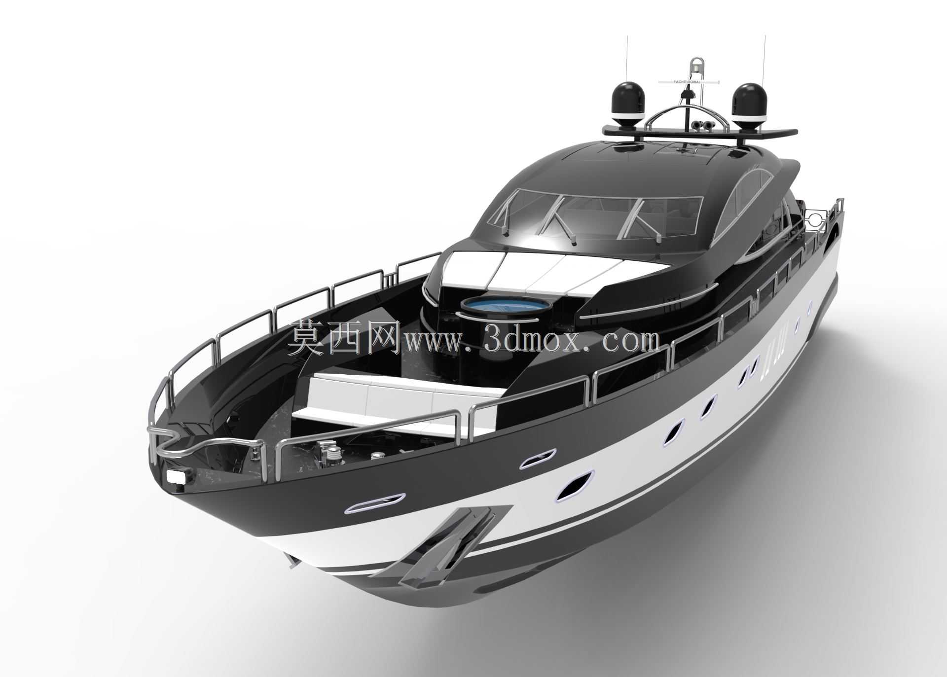 豪华Sunseeker Predator游艇模型