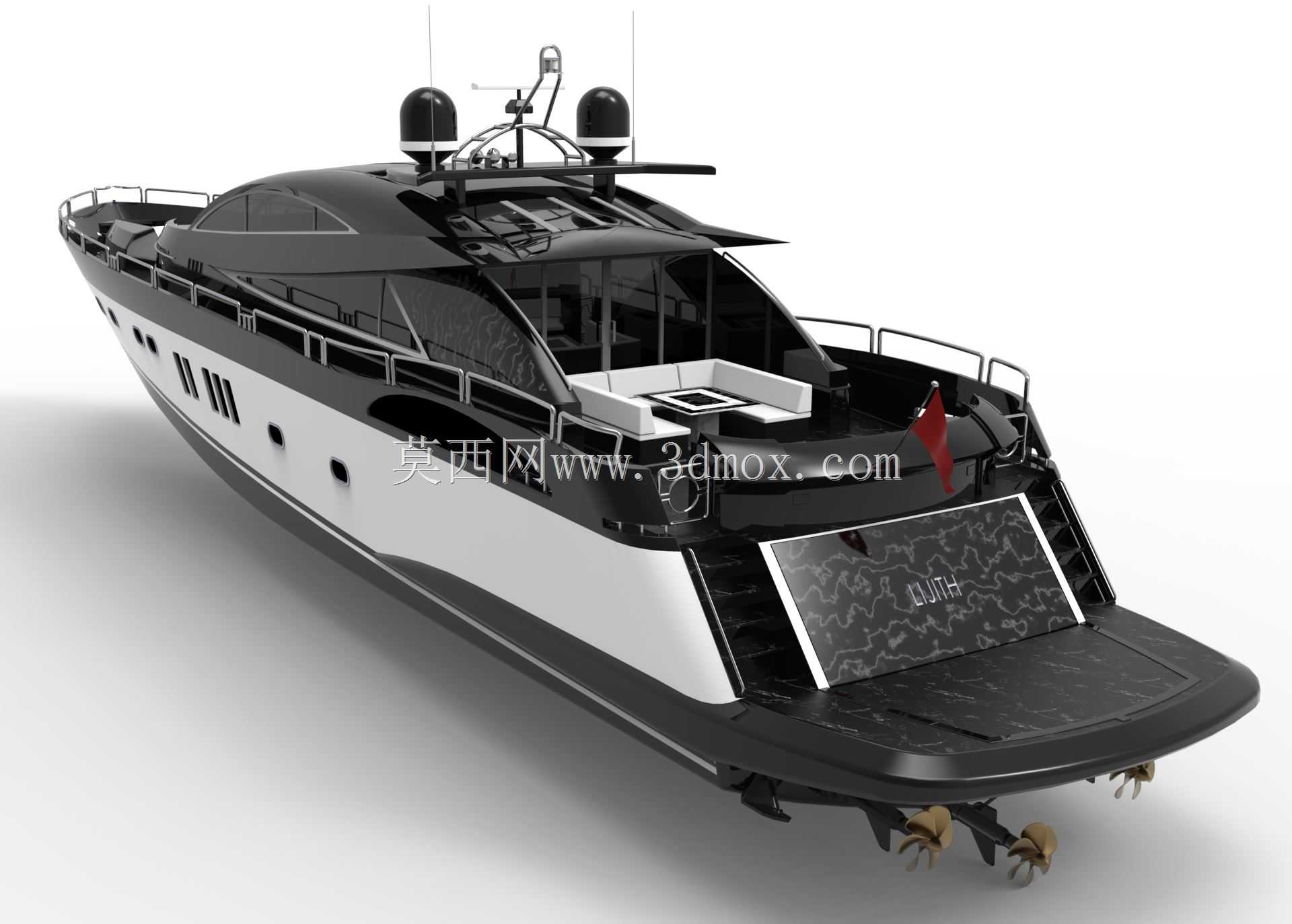豪华Sunseeker Predator游艇模型