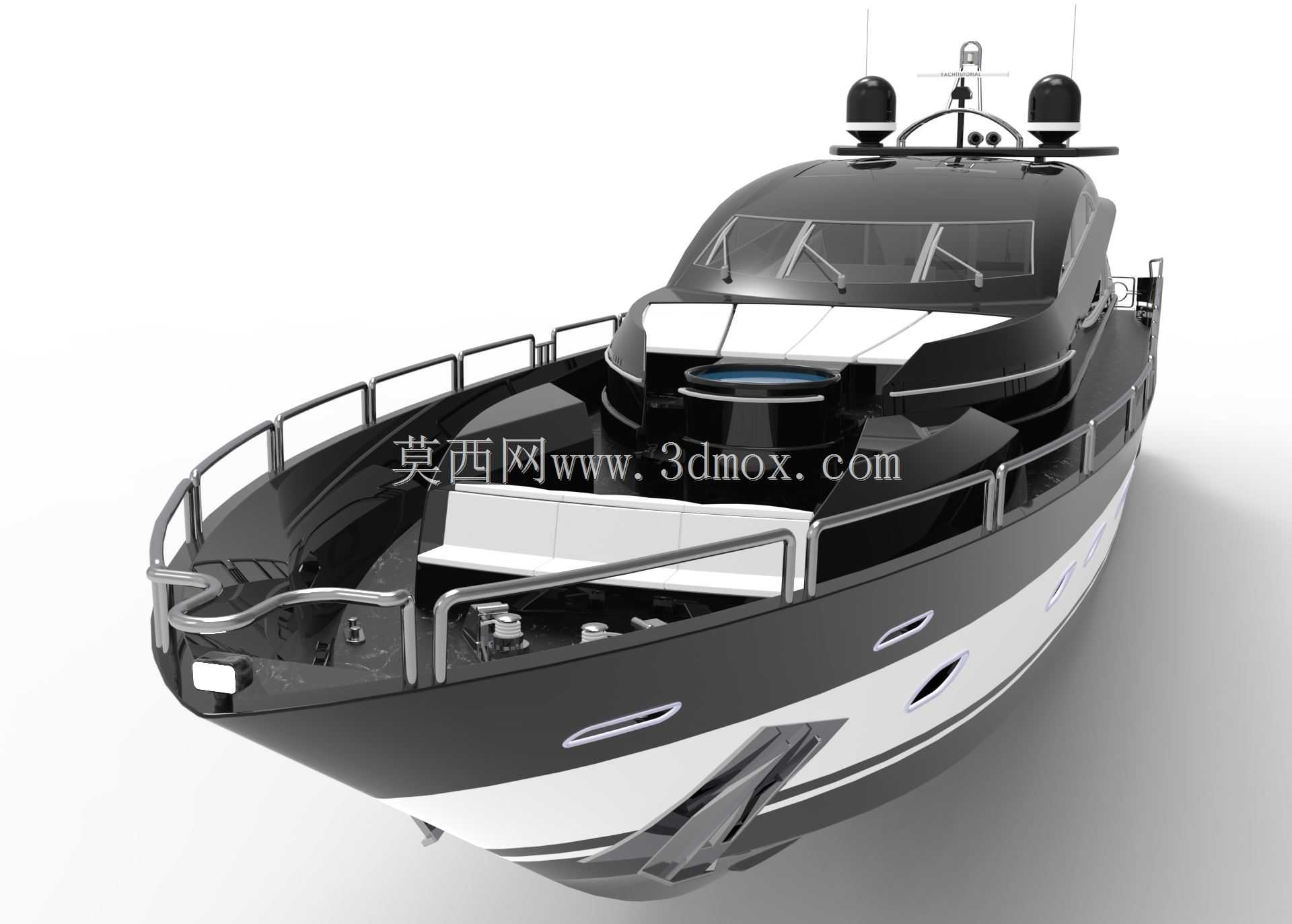 豪华Sunseeker Predator游艇模型