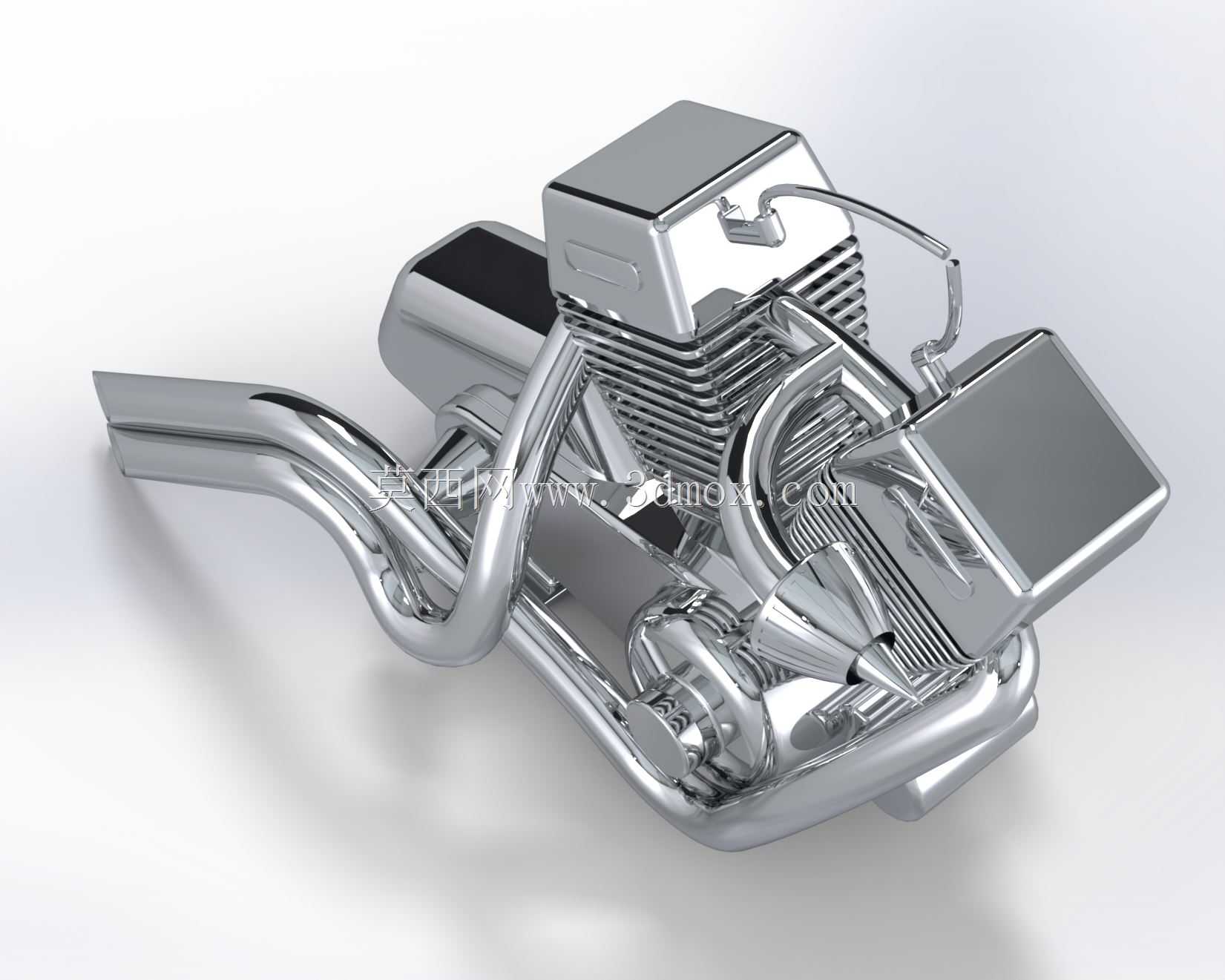 使用Solidworks三维渲染美国直升机引擎