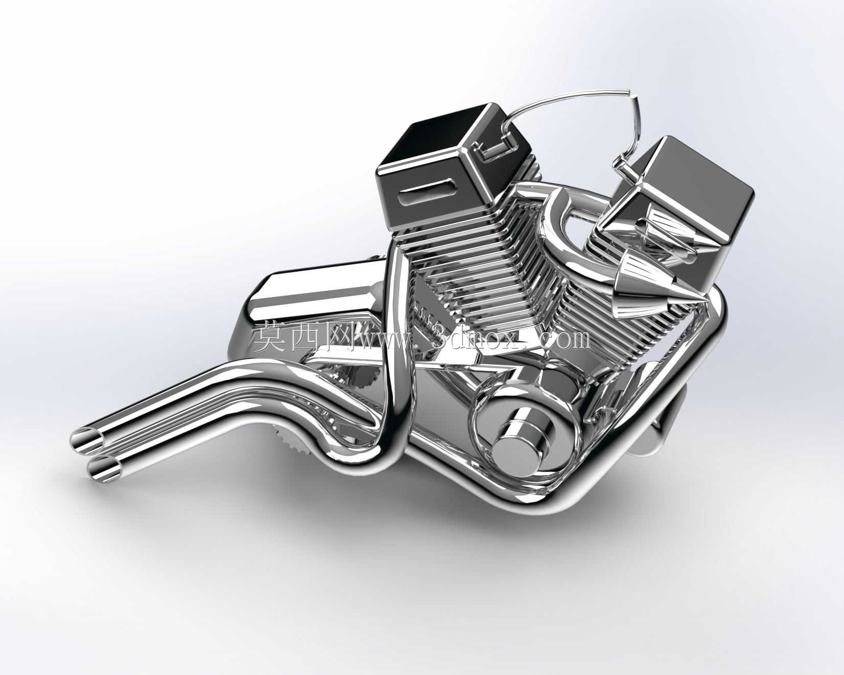 使用Solidworks三维渲染美国直升机引擎