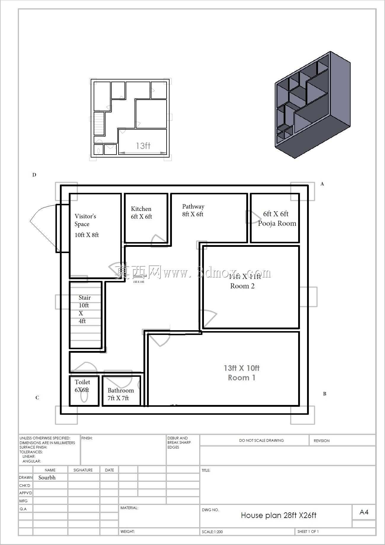 ����ƽ��ͼ2BHK