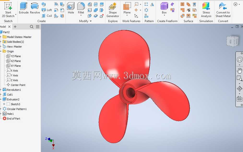 Autodesk Inventor中的螺旋桨| Autodesk Inventor中的风扇叶片| Autodesk Inventor初学者版