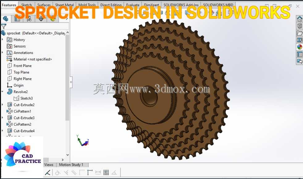 SOLIDWORKS中的链轮
