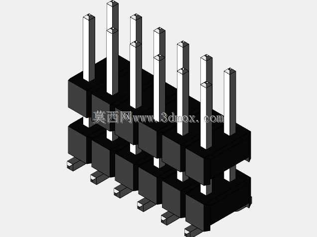 Burg带双排SMD 13.5mm接触高度