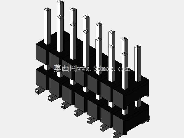 Burg带双排SMD 13.5mm接触高度