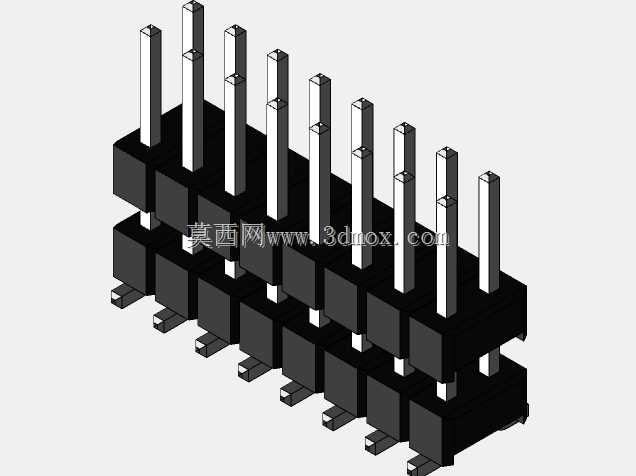 Burg带双排SMD 13.5mm接触高度