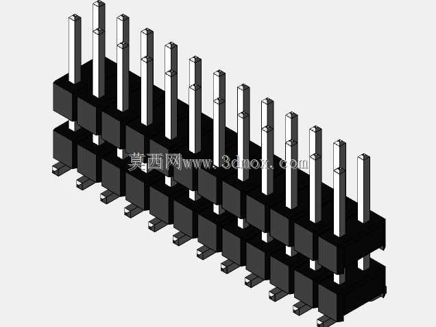Burg带双排SMD 13.5mm接触高度