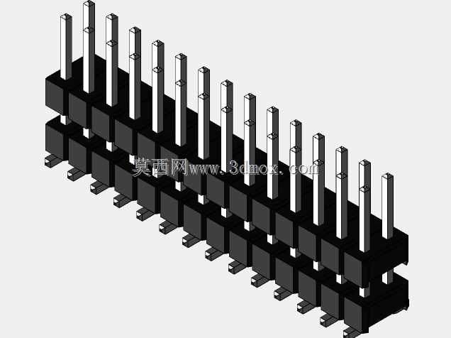 Burg带双排SMD 13.5mm接触高度
