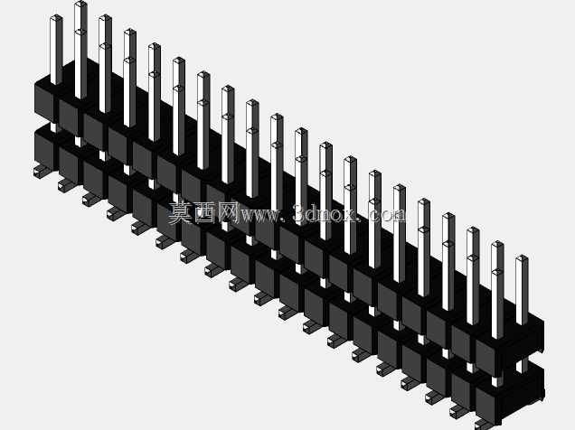 Burg带双排SMD 13.5mm接触高度