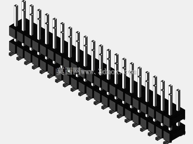 Burg带双排SMD 13.5mm接触高度