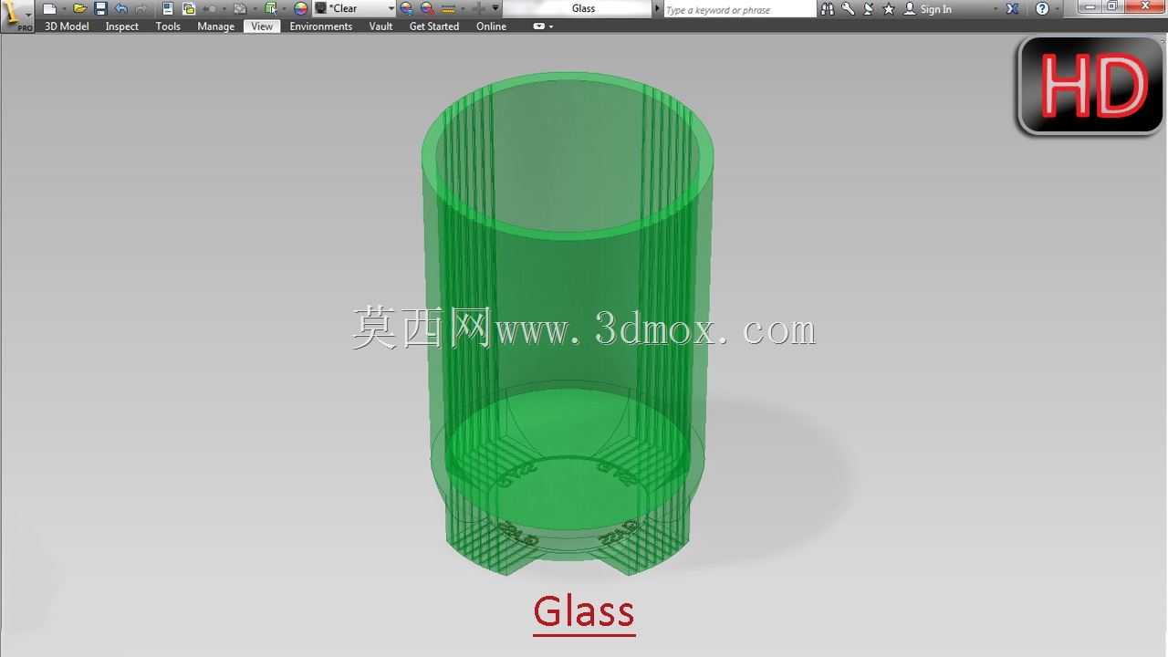 玻璃(Autodesk Inventor)