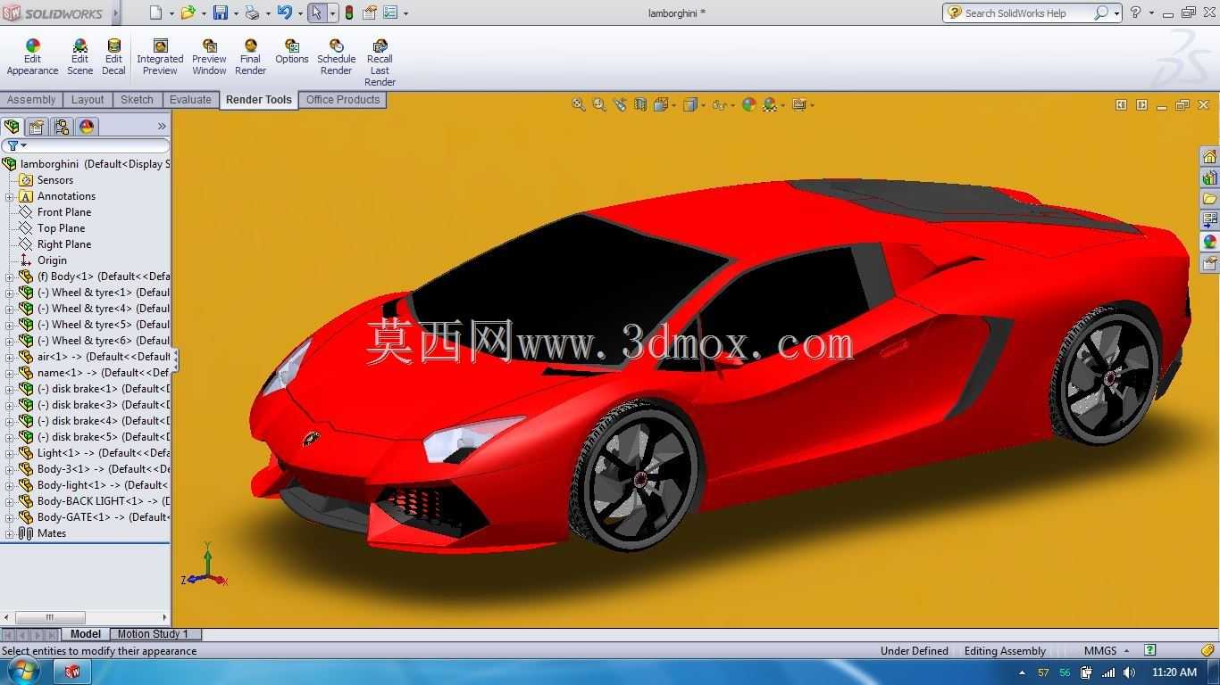solidworks��Ƶ���������Aventador�����˽����