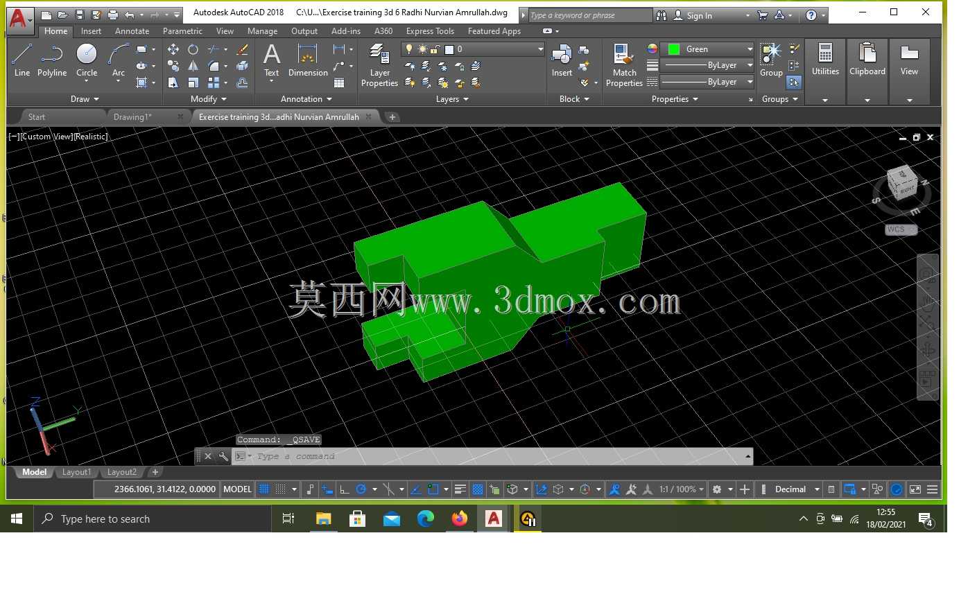 运动训练3d 6 Radhi Nurvian Amrullah