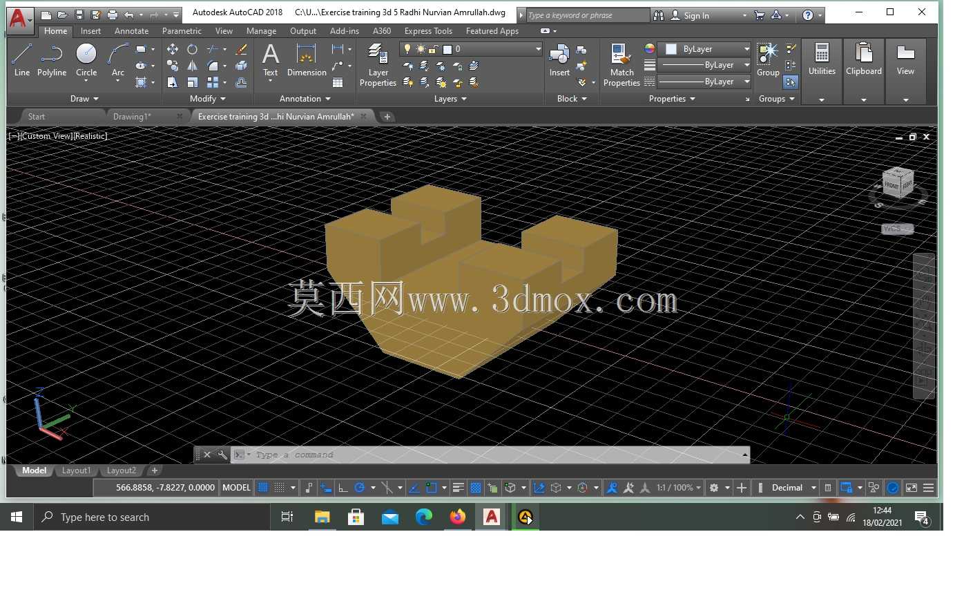 运动训练3d 5 Radhi Nurvian Amrullah