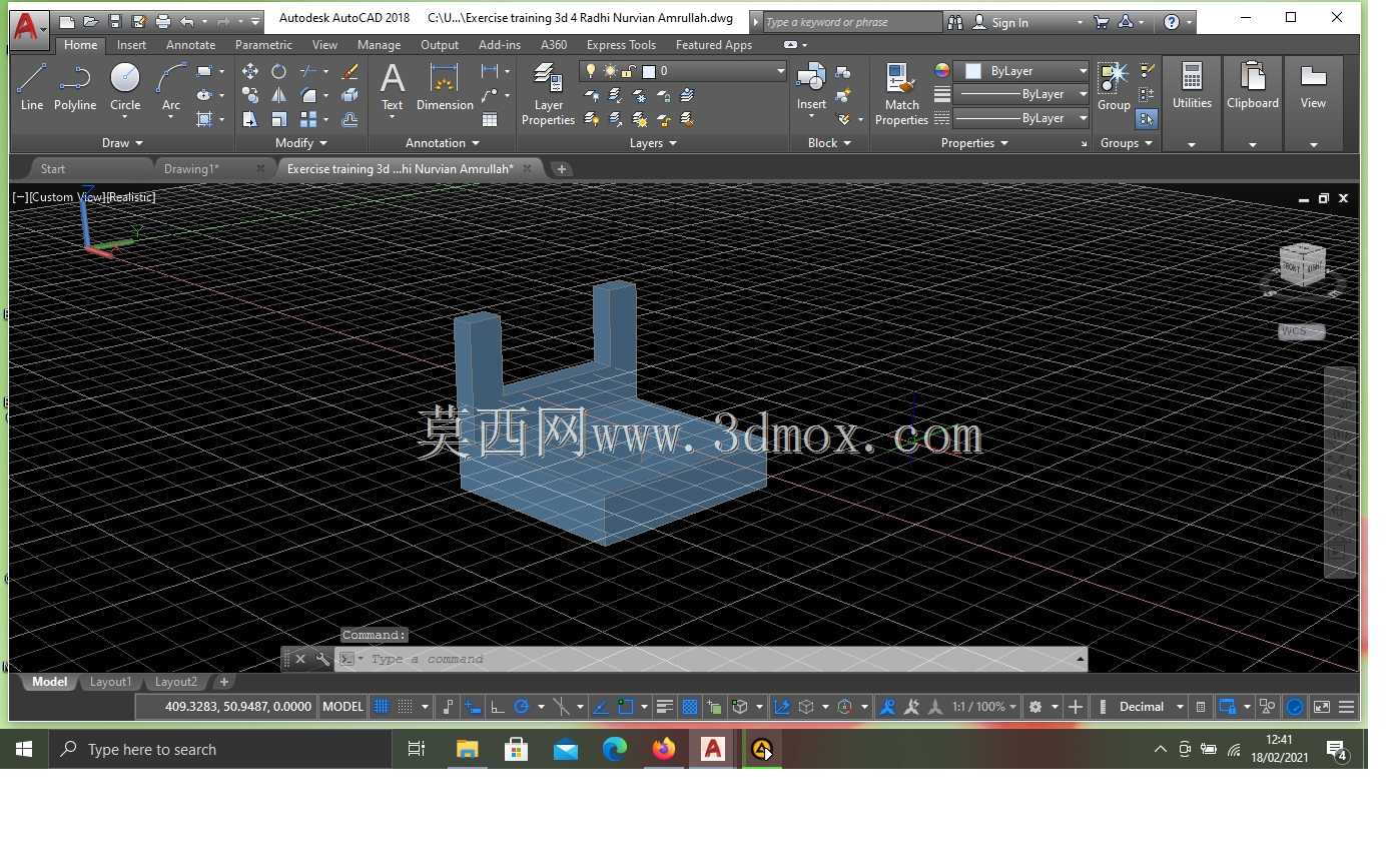 运动训练3d 4 Radhi Nurvian Amrullah