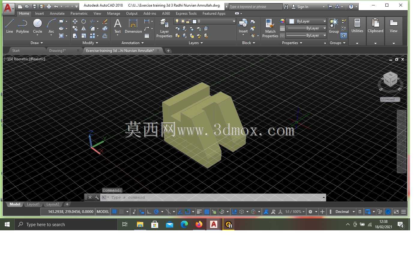运动训练3d 3 Radhi Nurvian Amrullah