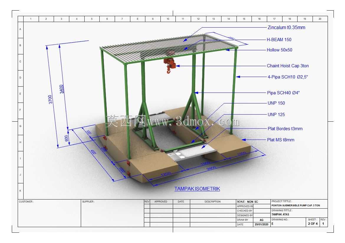 #3d mod ponton cap 3��