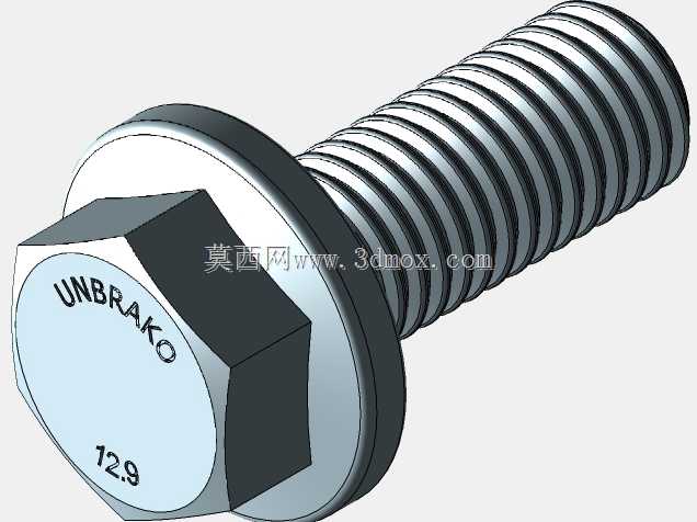 Durlok法兰六角头防振螺栓-M12x30