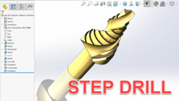 在solidworks中建立阶梯钻模型