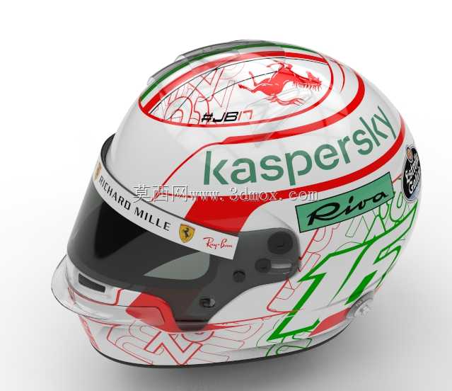 F1头盔查尔斯·莱克勒