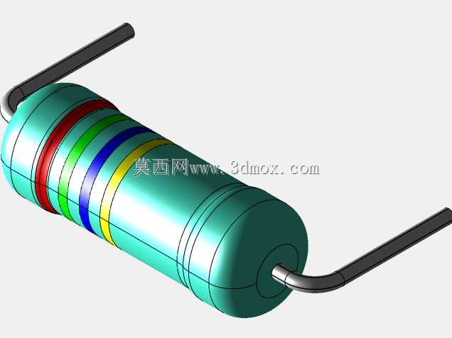 轴向电阻器组,水绿色