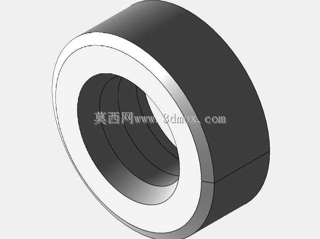 圆柱形垫片穿过无螺纹5.3 x 10 mm
