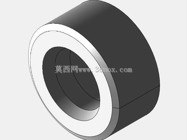 圆柱形垫片穿过无螺纹5.3 x 10 mm