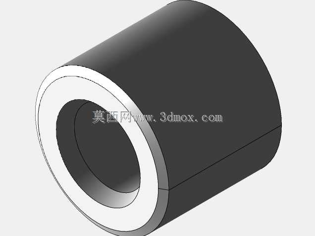 圆柱形垫片穿过无螺纹5.3 x 10 mm