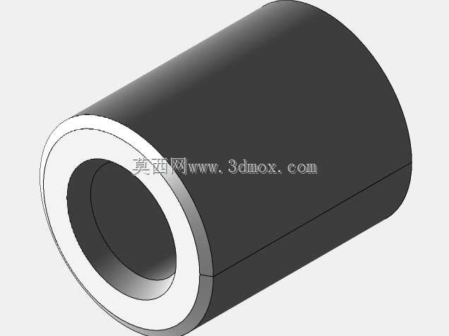 圆柱形垫片穿过无螺纹5.3 x 10 mm