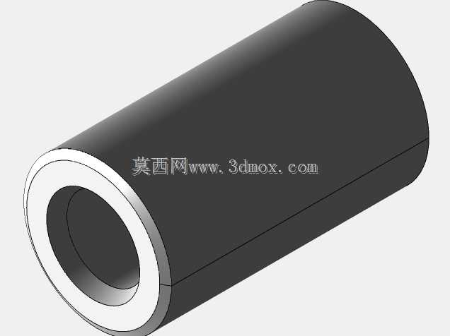 圆柱形垫片穿过无螺纹5.3 x 10 mm