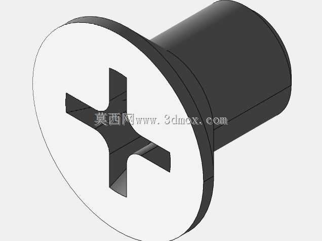 十字槽十字沉头平头螺钉M4