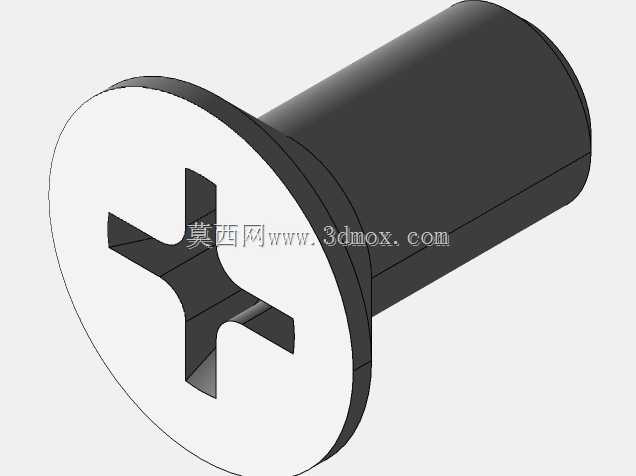 十字槽十字沉头平头螺钉M4