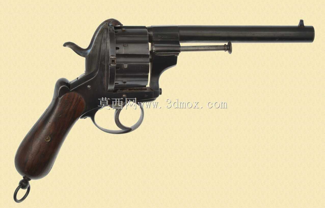 Lefaucheux M1858������10��Բ��ǹ�ܣ�3D�ɴ�ӡ��ʾǹ��