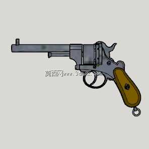 Lefaucheux M1858������6��Բ�ܣ�3D�ɴ�ӡ��ʾǹ��