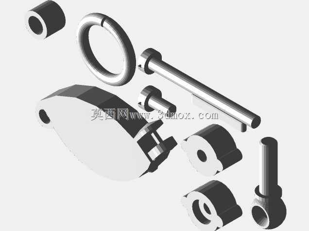 Lefaucheux M1858������6��Բ�ܣ�3D�ɴ�ӡ��ʾǹ��