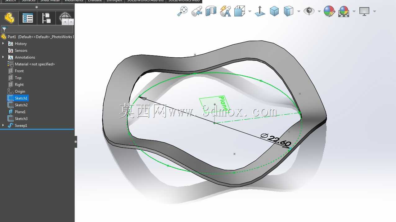 solidworks中的波形垫圈