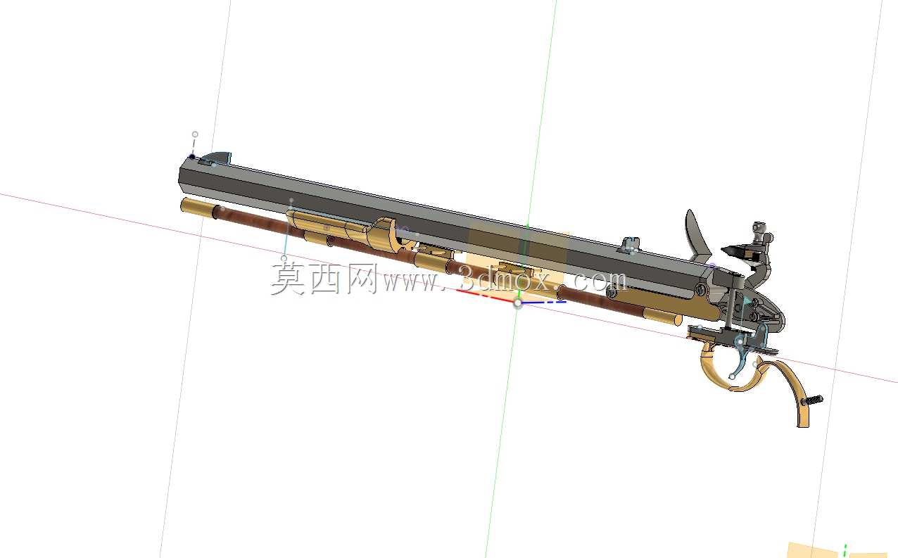 大口径燧石长手枪