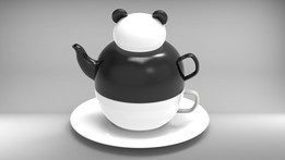 Autodesk Maya和Keyshot中的茶壶设计