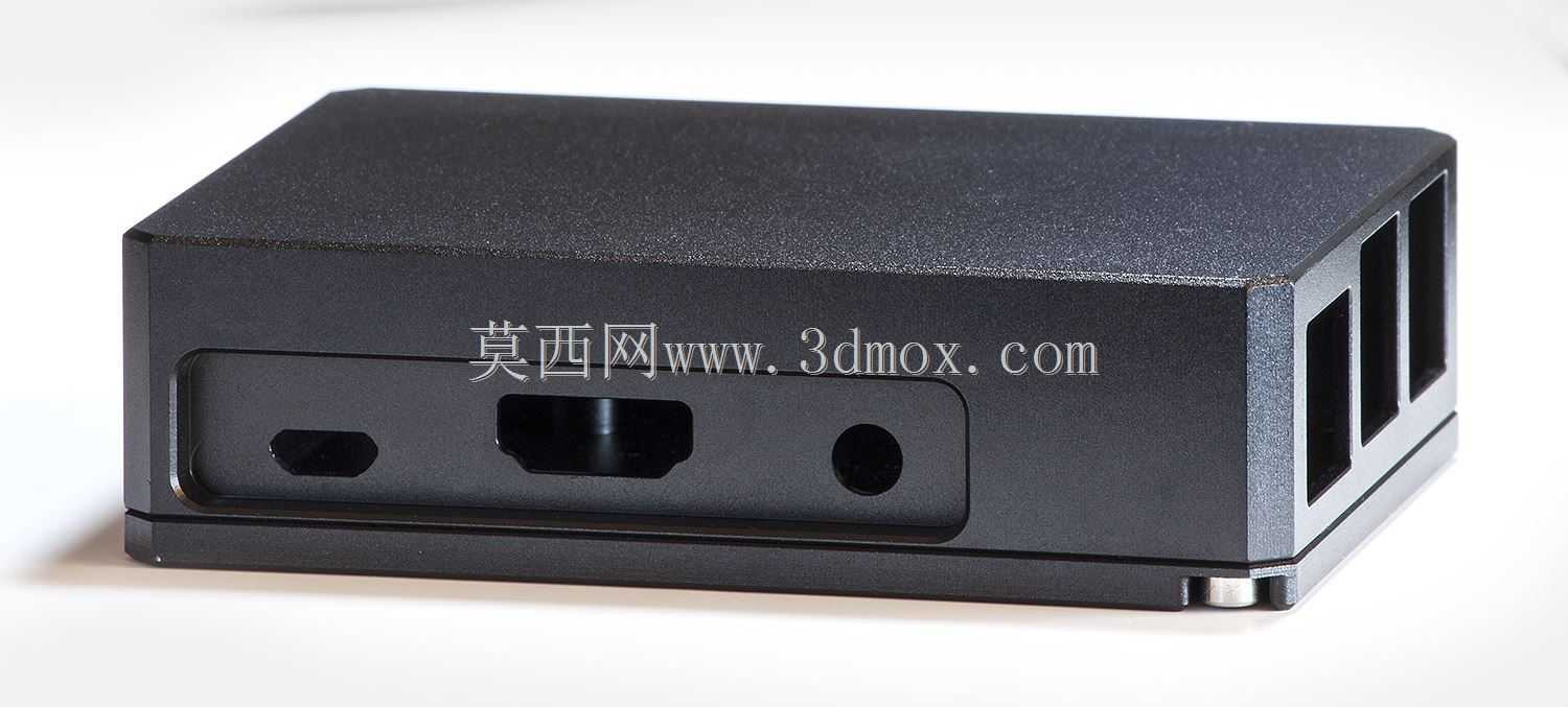 实心铝,黑色阳极氧化覆盆子B+外壳