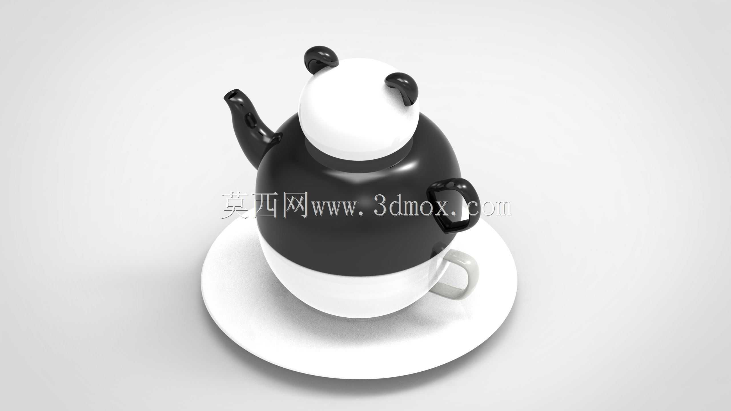Autodesk Maya和Keyshot中的茶壶设计